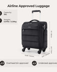 Bagsmart 16" Personal Item Carry on Luggage BAGSMART