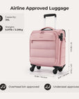 Bagsmart 16" Personal Item Carry on Luggage BAGSMART