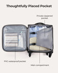 Bagsmart 16" Personal Item Carry on Luggage BAGSMART