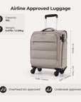 Bagsmart 16" Personal Item Carry on Luggage BAGSMART