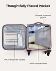 Bagsmart 16" Personal Item Carry on Luggage BAGSMART