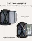 Blast-Quick Access 28L-38L Carry On Travel Backpack - BAGSMART