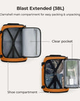 Blast-Quick Access 28L-38L Carry On Travel Backpack - BAGSMART