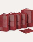 6PCS Compression Travel Packing Cubes for Suitcases - BAGSMART