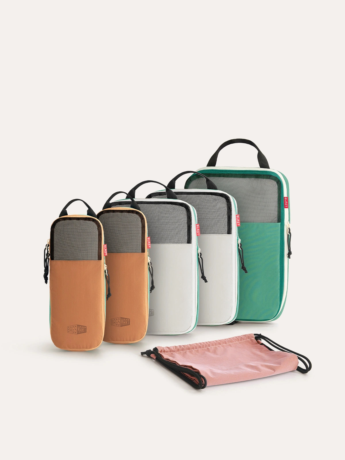 Blast 6PCS Compression Travel Packing Cubes - BAGSMART