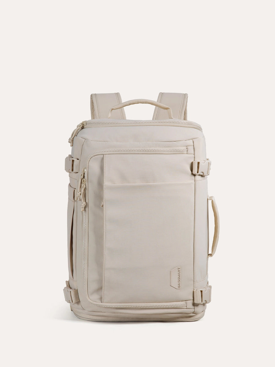 BAGSMART Blast Laptop Backpack, Medium, Beige (BM0301094AC022)