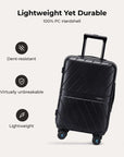 Daren 20 Inch Lightweight Hardside Carry-On Suitcase - BAGSMART