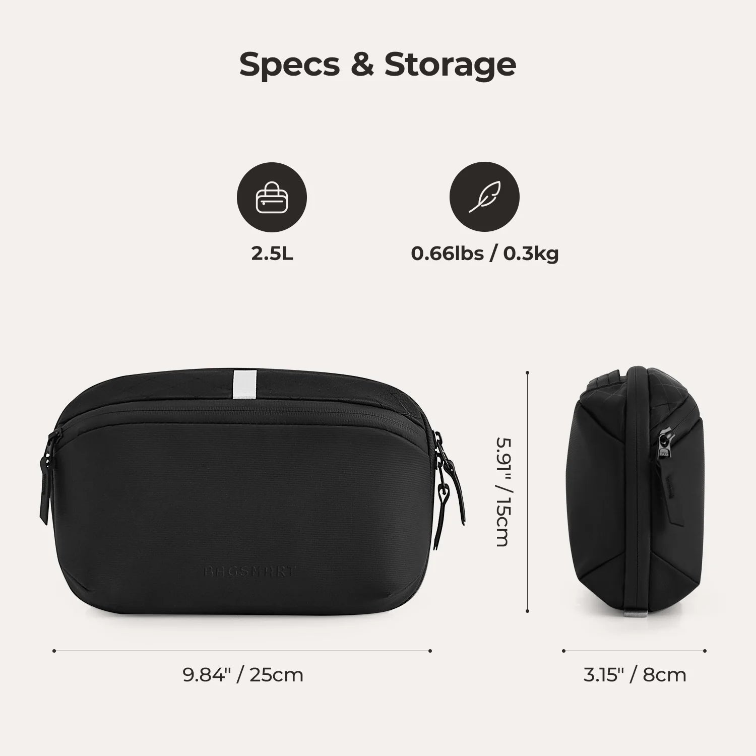Dense Dopp Kit | Men's Travel Toiletry Bag BAGSMART Dense Dopp Kit | Men's Travel Toiletry Bag BAGSMART