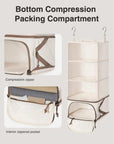 Hanging Foldable Compression Packing Cubes - BAGSMART