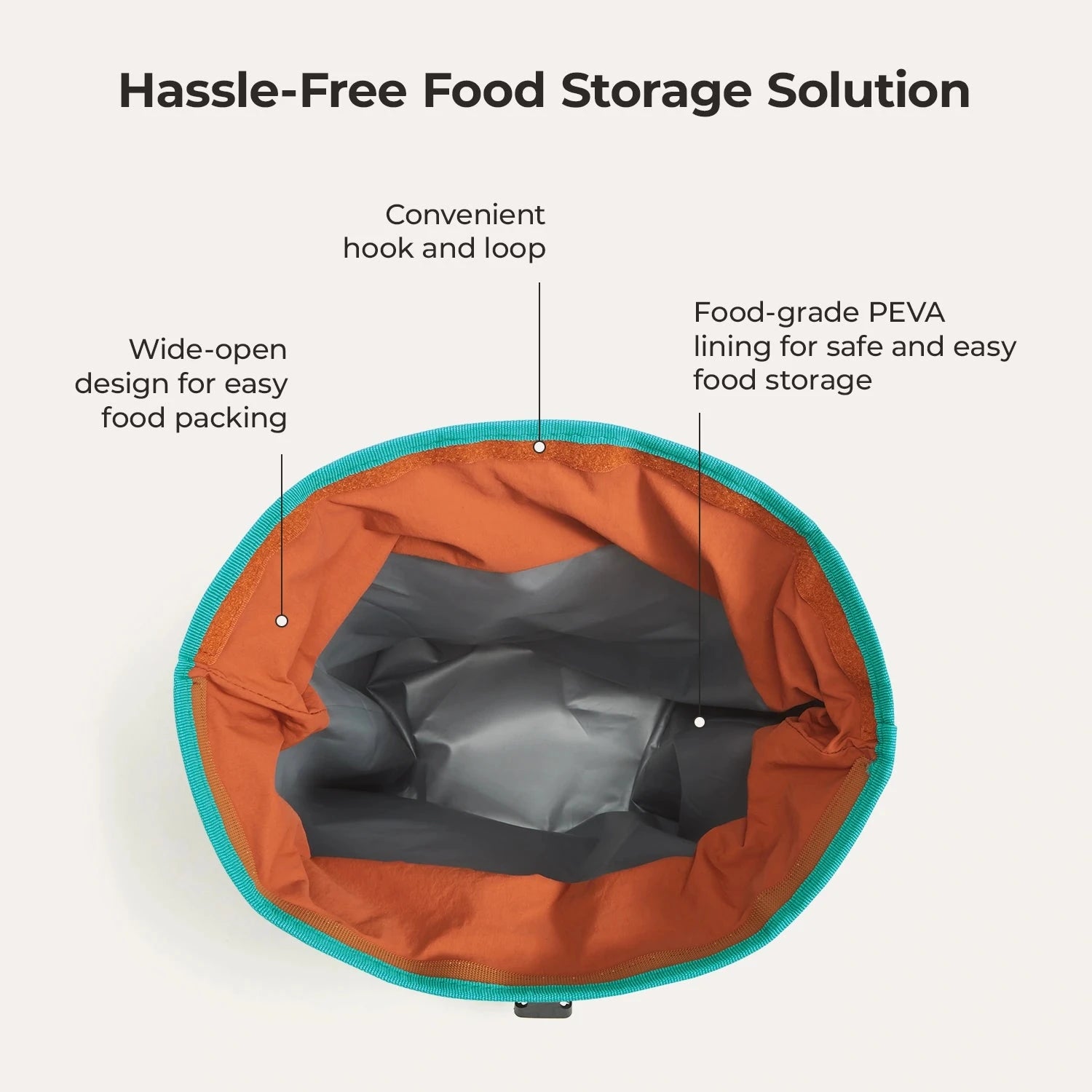 Paz Roll Top Lunch Bag – Insulated Travel Bag - Image 4