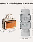 Walker Hanging Travel Toiletry Bag with Waterproof Compartment - BAGSMART
