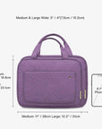 Bonchemin Purple The Space Saver Toiletry Bag - BAGSMART