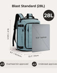 Blast-Quick Access 28L-38L Carry On Travel Backpack - BAGSMART