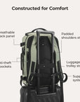 Blast-Quick Access 28L-38L Carry On Travel Backpack - BAGSMART