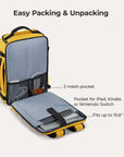 Blast-Quick Access 28L-38L Carry On Travel Backpack - BAGSMART