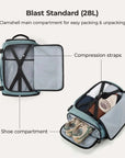 Blast-Quick Access 28L-38L Carry On Travel Backpack - BAGSMART