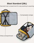 Blast-Quick Access 28L-38L Carry On Travel Backpack - BAGSMART