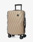 Globetrotter 20" Hardside Rolling Carry-on Stylish Suitcase - BAGSMART