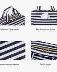 Bonchemin Stripes The Space Saver Toiletry Bag - BAGSMART
