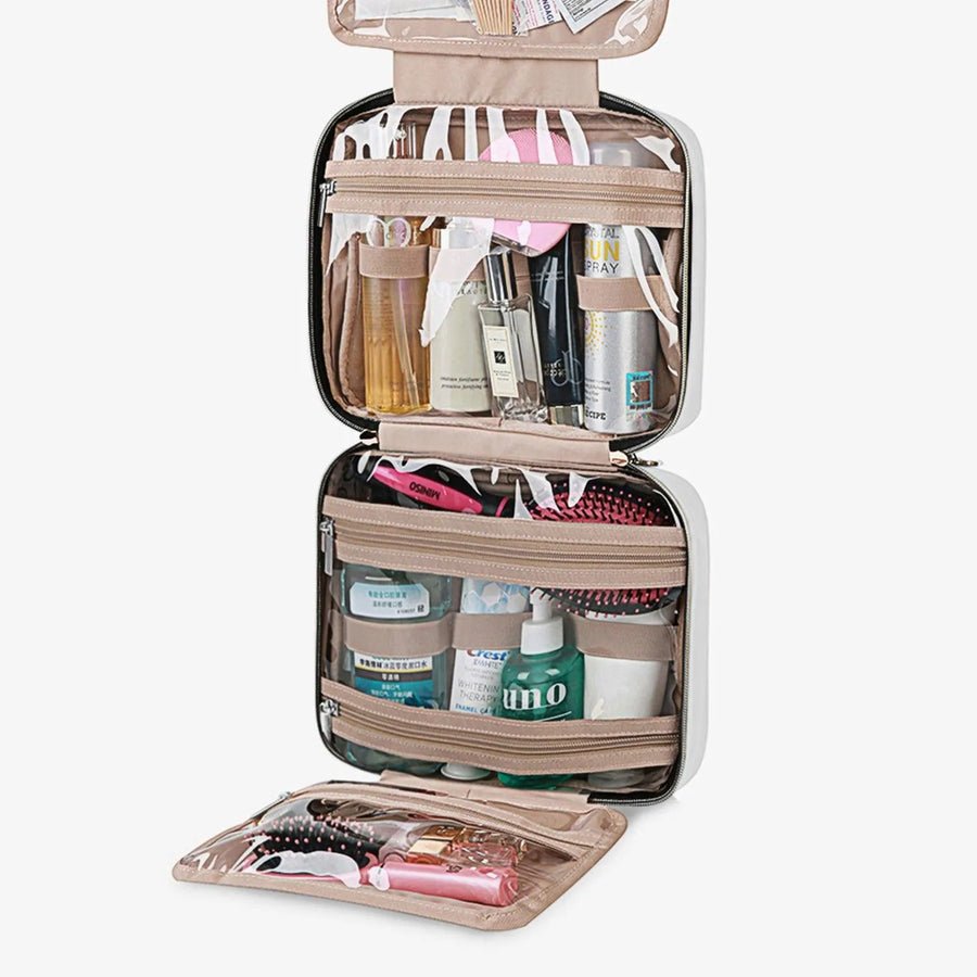 Bonchemin Beige The Space Saver Toiletry Bag - BAGSMART