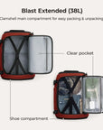 Blast-Quick Access 28L-38L Carry On Travel Backpack - BAGSMART