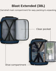Blast-Quick Access 28L-38L Carry On Travel Backpack - BAGSMART
