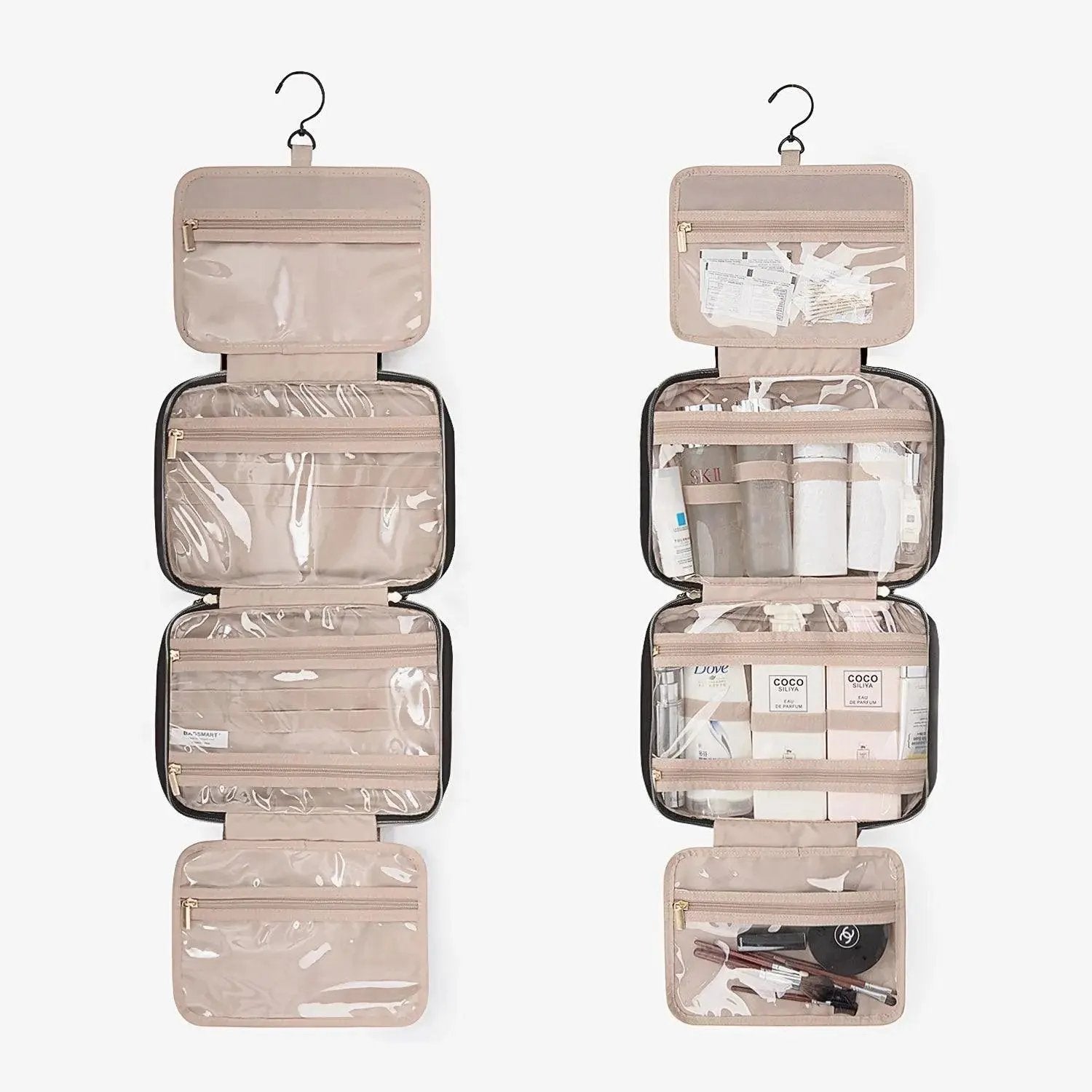 Bonchemin Black The Space Saver Toiletry Bag - BAGSMART