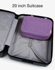Bonchemin Purple The Space Saver Toiletry Bag - BAGSMART
