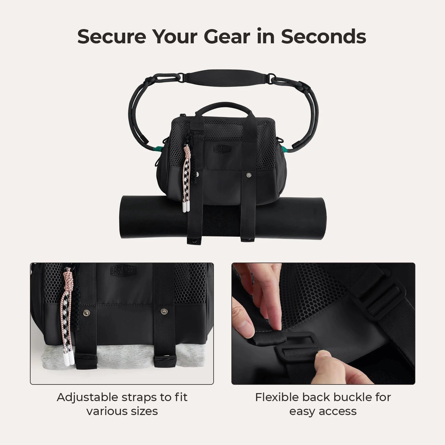 REIKI 5.5L Mesh Mini Duffle BAGSMART