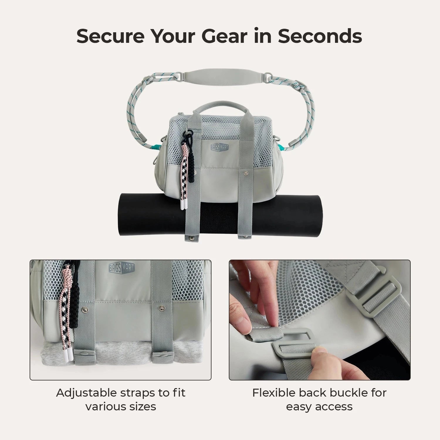 REIKI 5.5L Mesh Mini Duffle BAGSMART