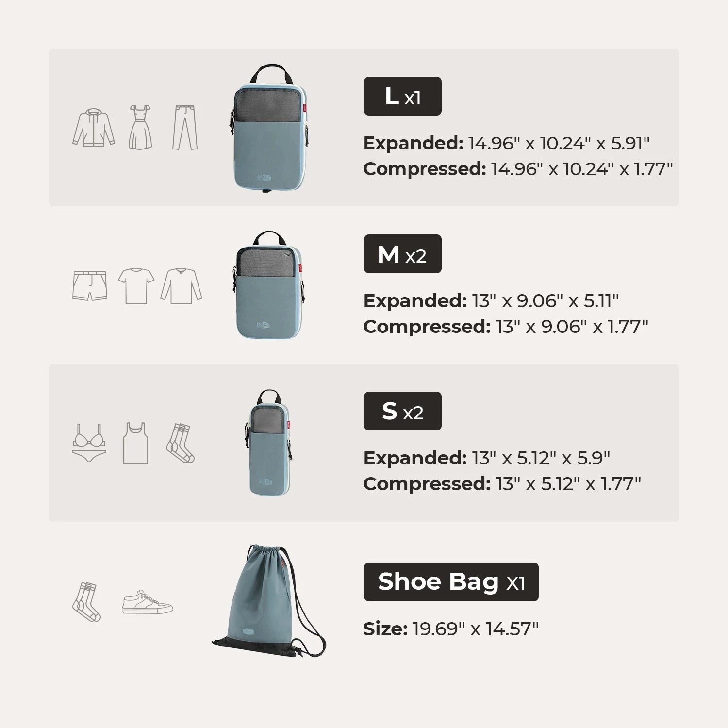 Blast Packing Cubes BAGSMART