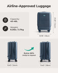 Getaway 20'' Carry-on: Front-Opening BAGSMART