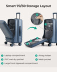 Getaway 20'' Carry-on: Front-Opening BAGSMART