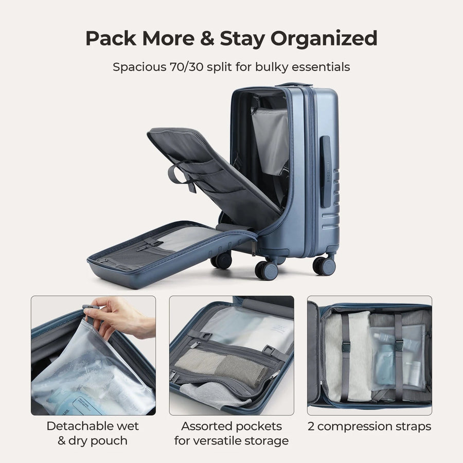 Getaway 20'' Carry-on: Front-Opening BAGSMART