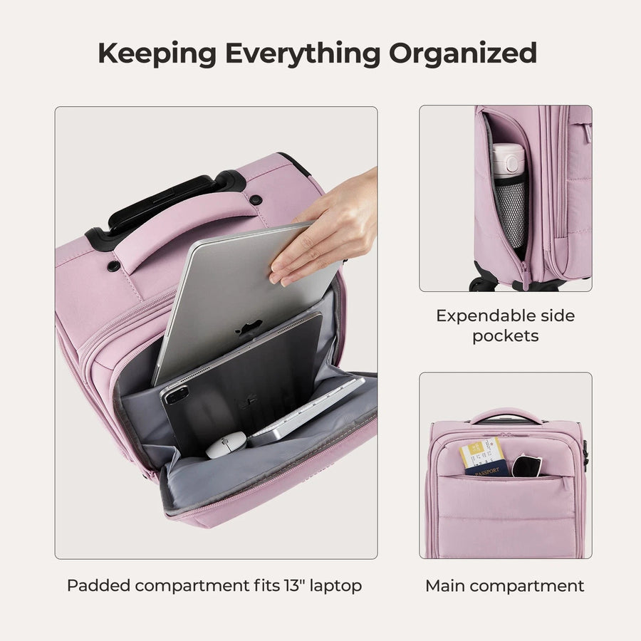 Bagsmart 16" Personal Item Carry on Luggage BAGSMART