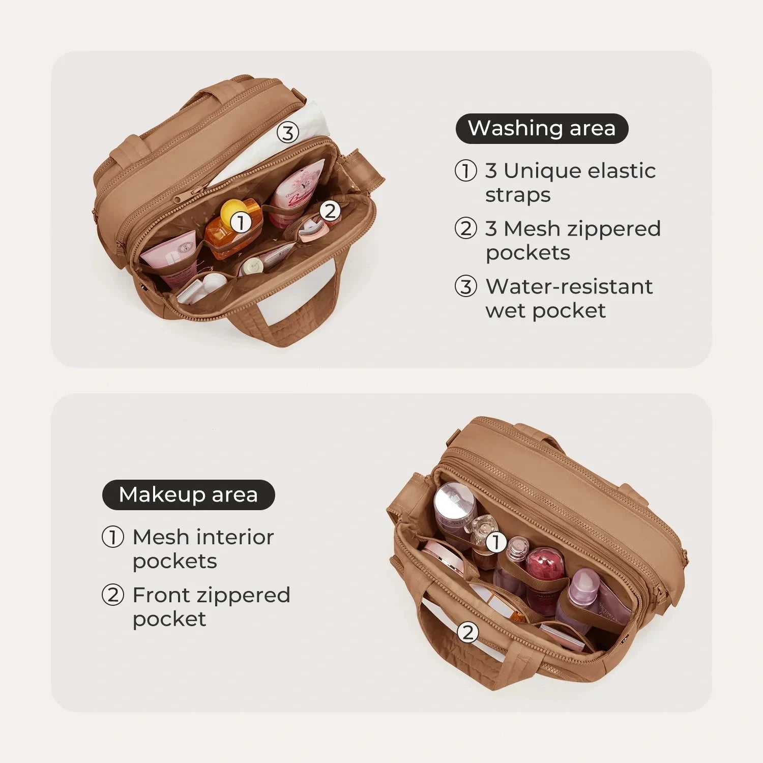 Crush Hanging Toiletry Bag BAGSMART