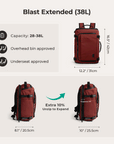 Blast-Quick Access 28L-38L Carry On Travel Backpack - BAGSMART