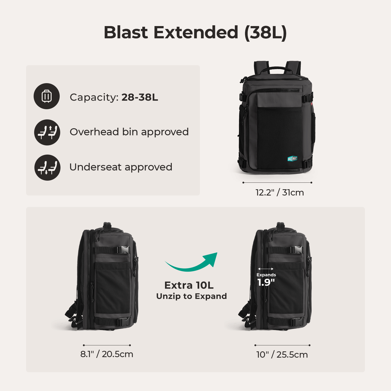 Blast Travel Backpack BAGSMART