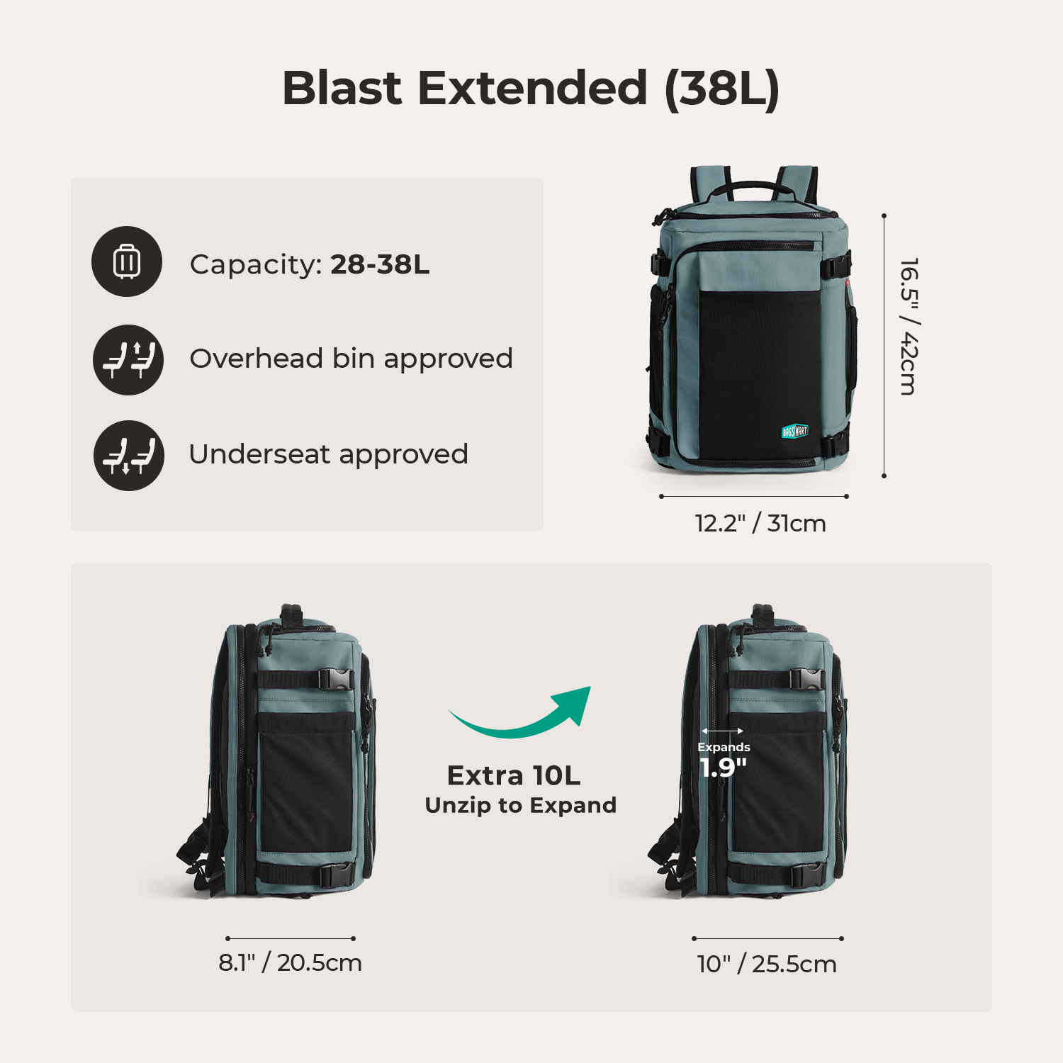 Blast Travel Backpack BAGSMART