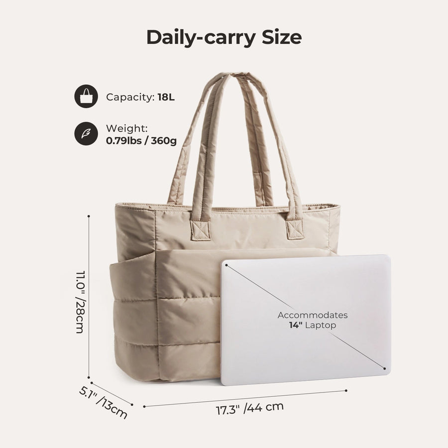 The Bubble 20L Puffy 15.6" Laptop Work Tote BAGSMART