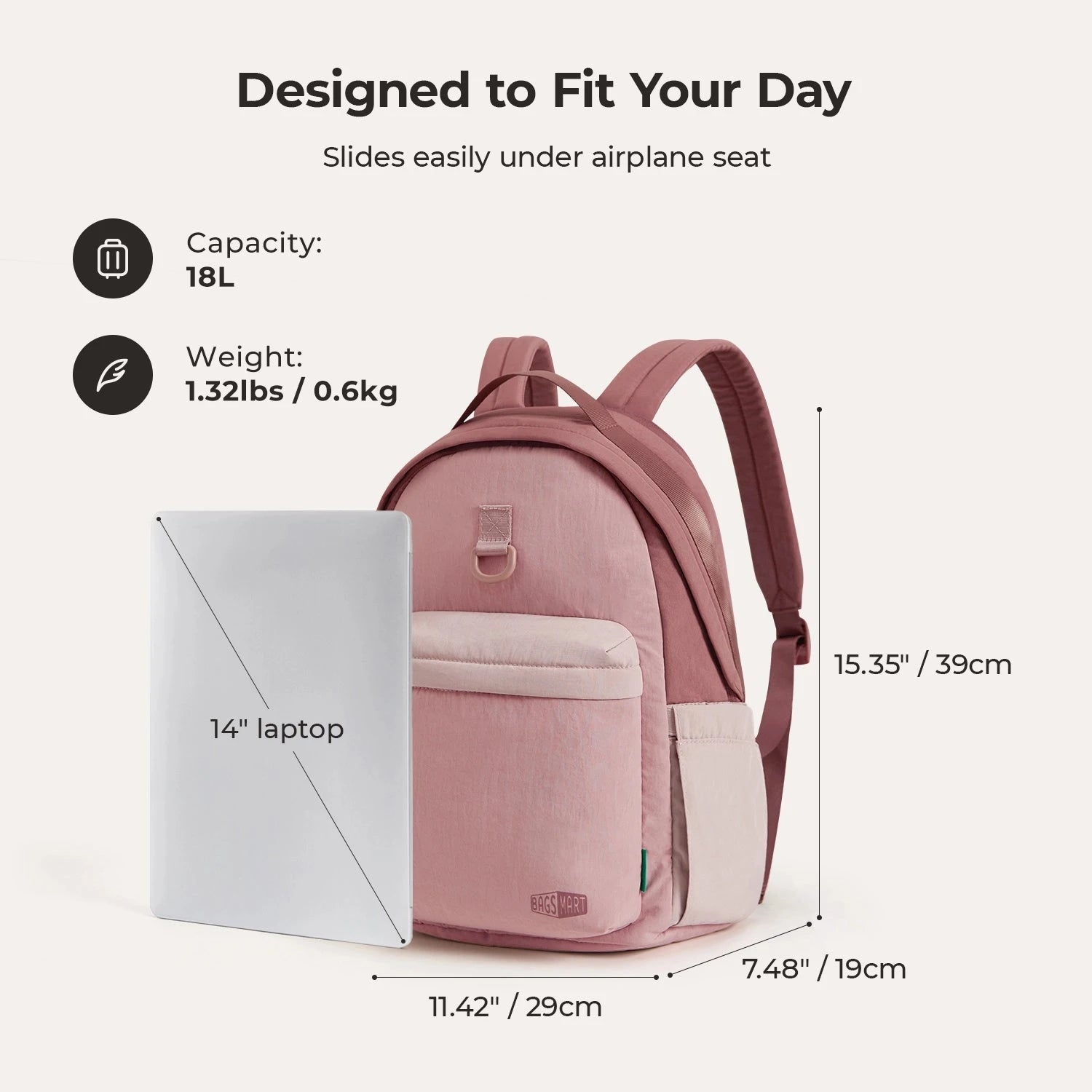 Crush 18L Backpack BAGSMART