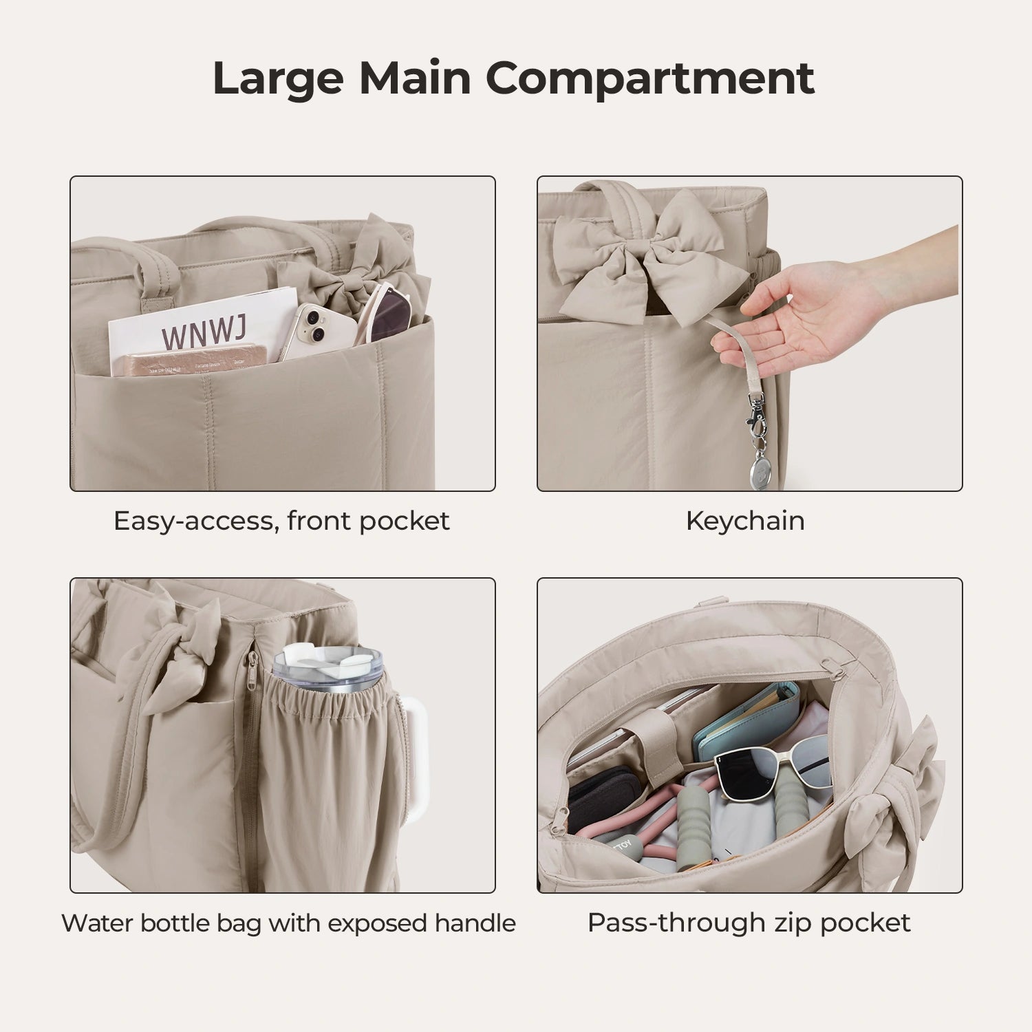 Crush_26L_Tote_Workout_large_main_compartment_water_bottle_Camel