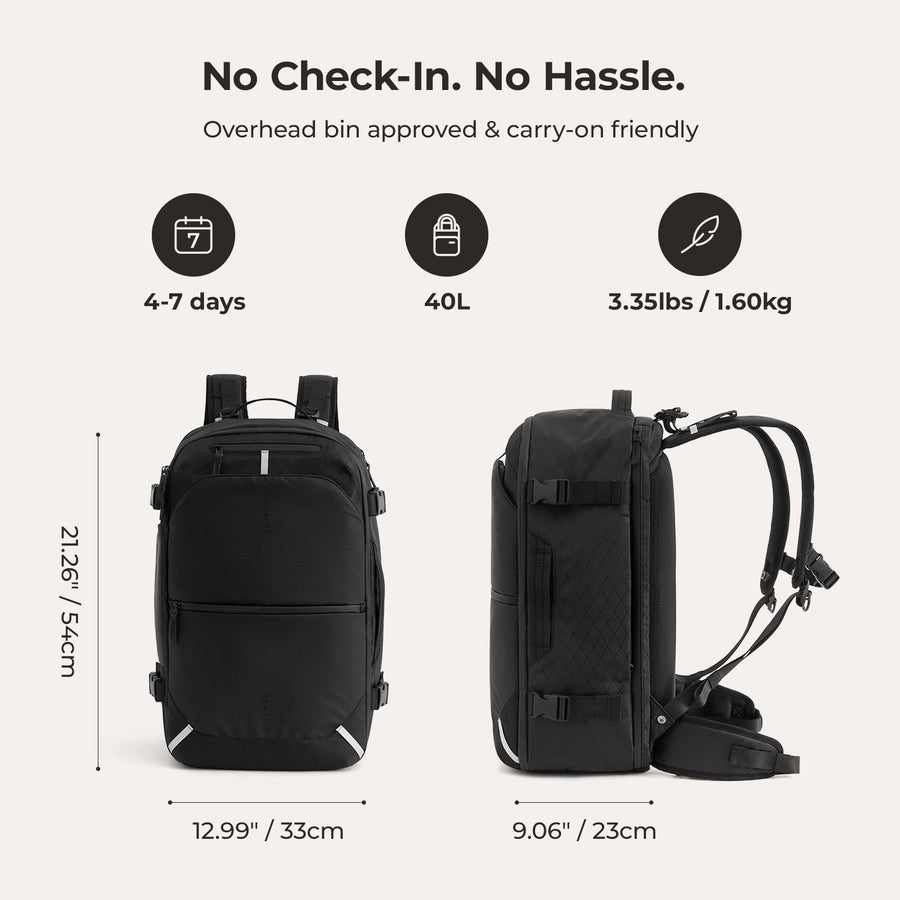 Dense 40L Travel Pack BAGSMART