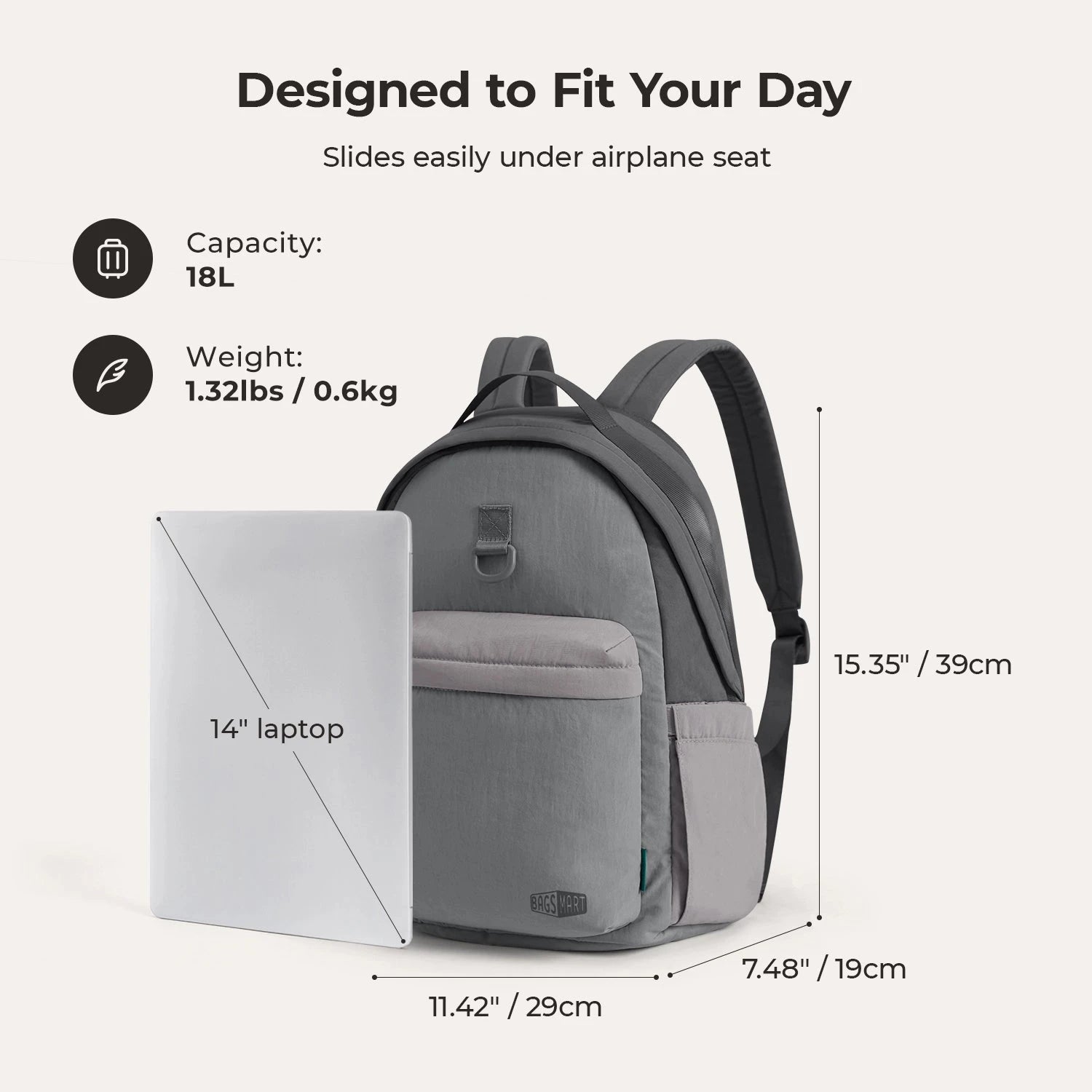 Crush 18L Backpack BAGSMART