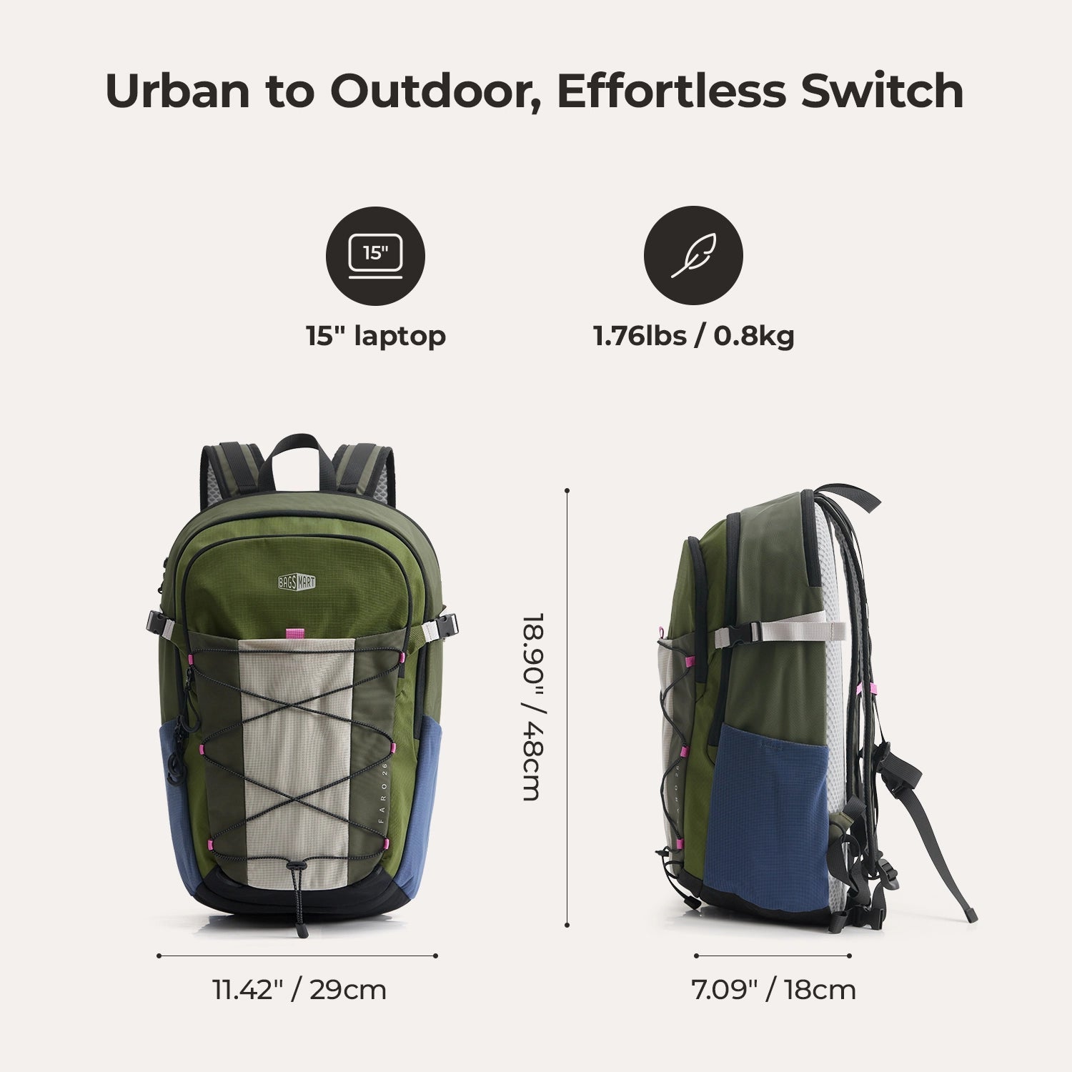 Faro Daypack 26 BAGSMART