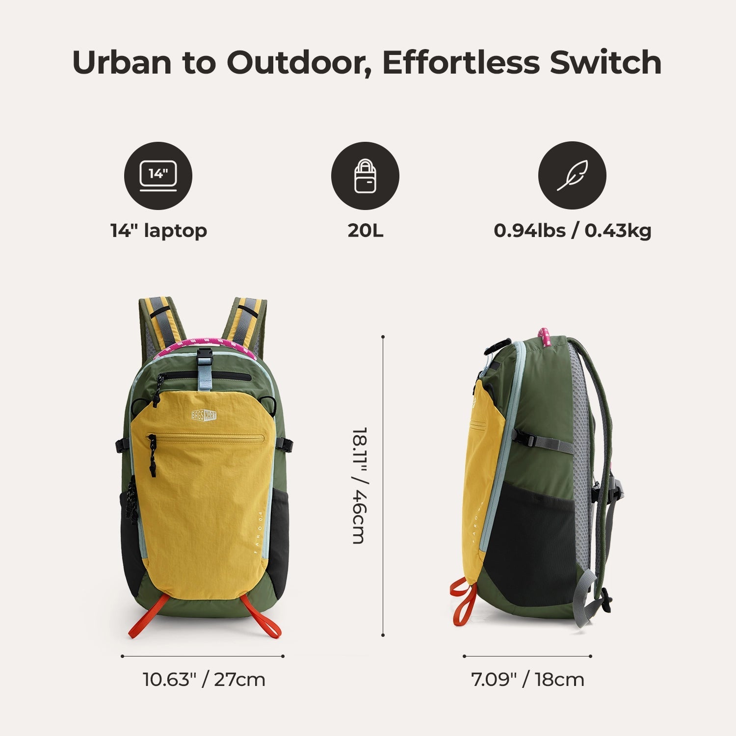 Faro Light Backpack 0.4 BAGSMART