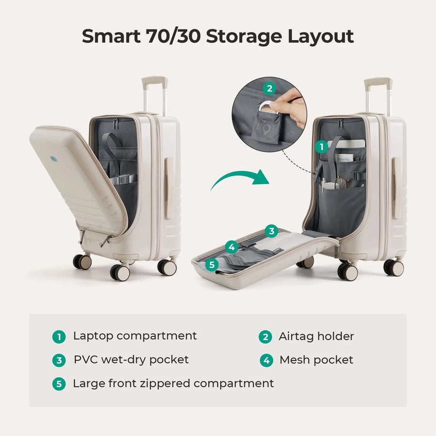 Getaway 20'' Carry-on: Front-Opening BAGSMART