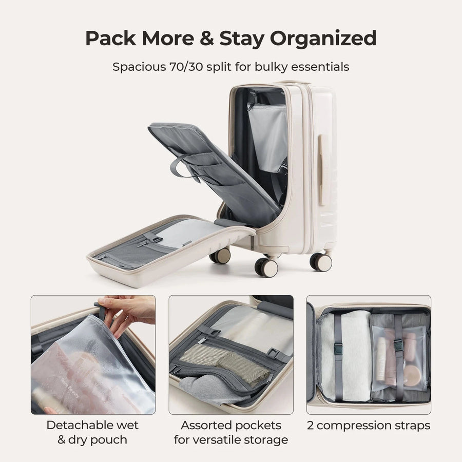 Getaway 20'' Carry-on: Front-Opening BAGSMART