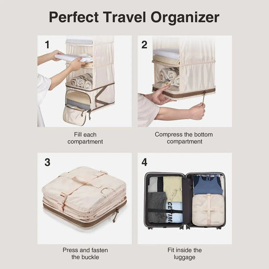 NEW IN - Hanging Foldable Compression Packing Cubes | BAGSMART