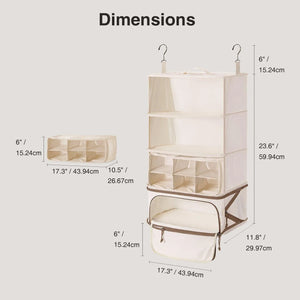 Hanging Foldable Compression Packing Cubes - BAGSMART